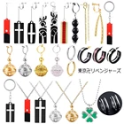 Акриловые серьги-гвоздики с имитацией Токио, изана Курокава, реквизит для косплея аниме, Подвесные серьги Hanafuda, серьги-гвоздики для женщин, модные украшения