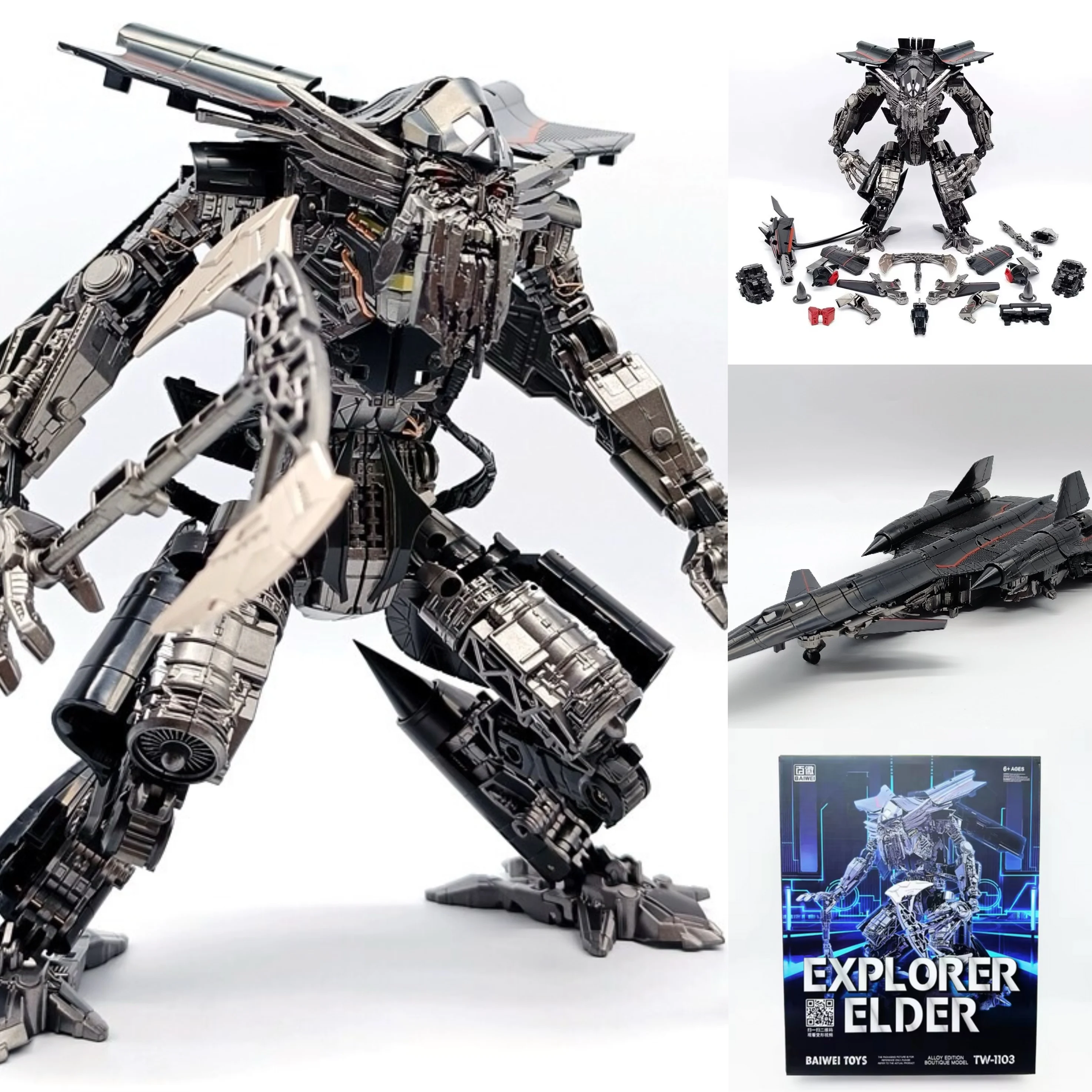 Фото BAIWEI TW1103 игрушки-трансформеры Jetfire Skyfire OP Commander SS35 SS102 комбинированная фигурка деформированная модель робота №1