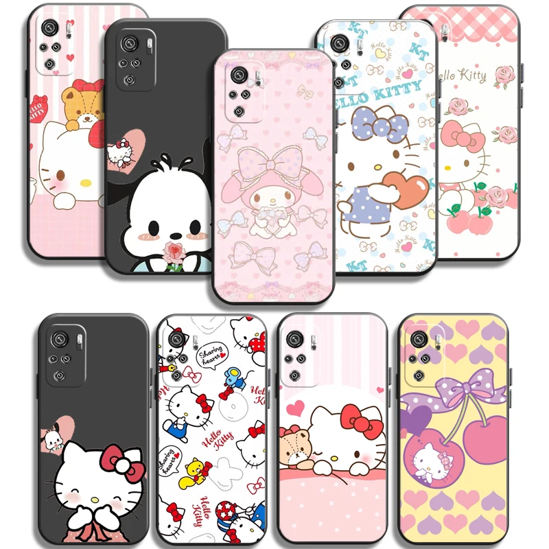 

NEW Hello Kitty Phone Cases For Xiaomi Redmi 7 7A 9 9A 9T 8A 8 2021 7 8 Pro Note 8 9 Note 9T Funda Soft TPU Back Cover Carcasa