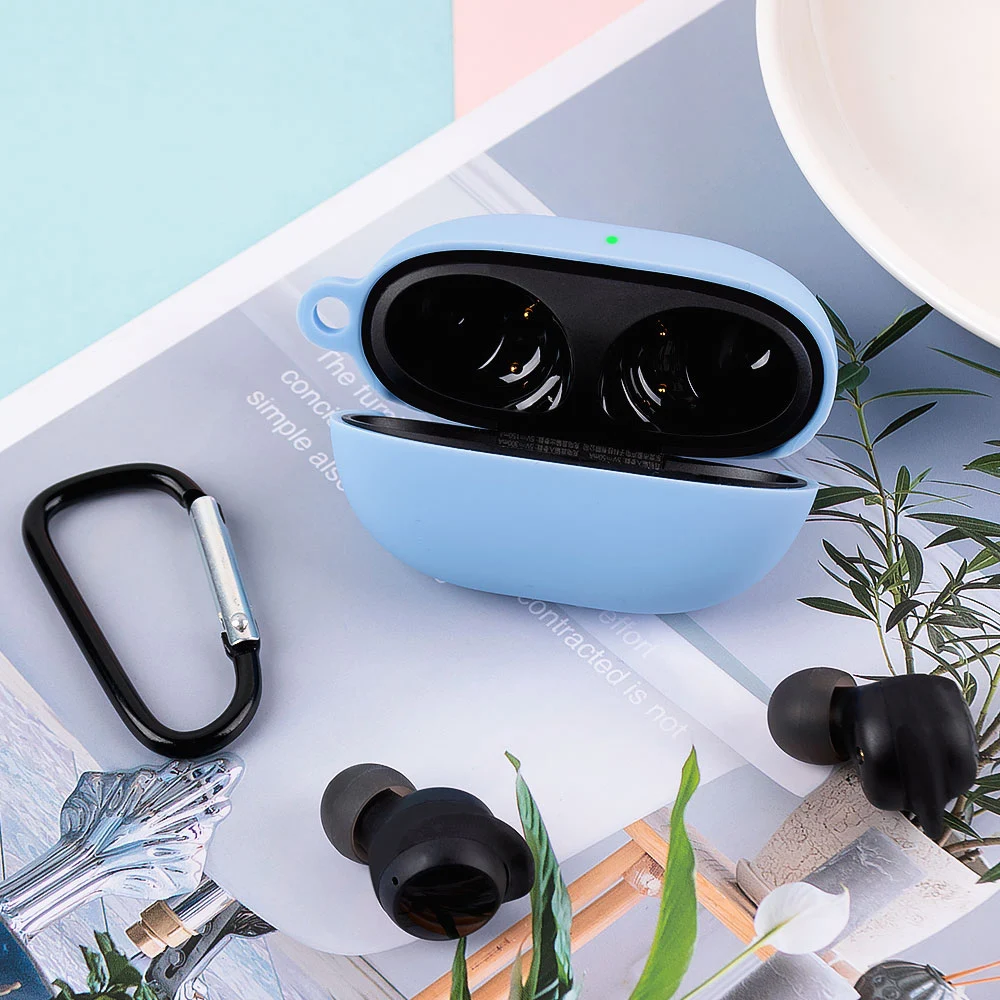 Жидкий силиконовый чехол для наушников Xiaomi Redmi Buds 3 Lite мягкий защитный