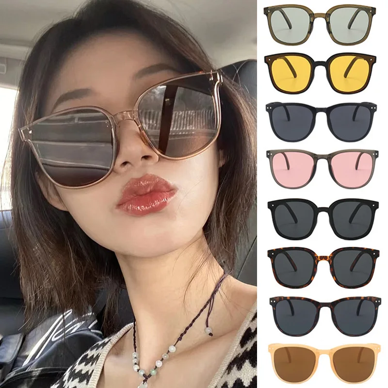 

Fashion Sunglasses Woman Brand Designer Sun Glasses Female Big Frame One-piece Mirror Portable Women Sun Protection Glasses