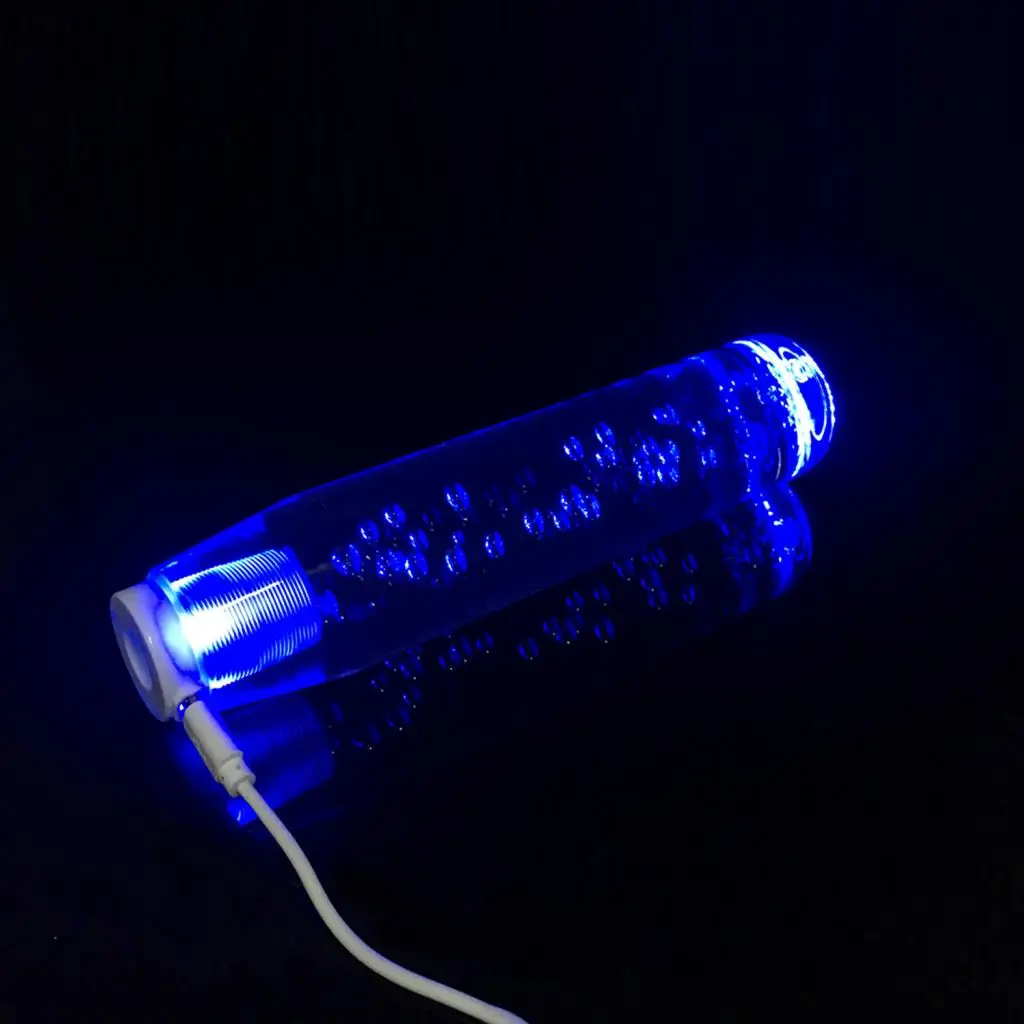 

Universal Car Blue Lever Knob Header Crystal Bubble 20cm/25cm Clear