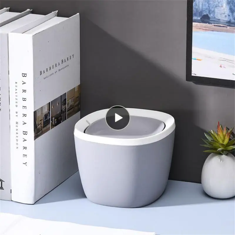 

Настольная мусорная корзина с крышкой-качалкой, съемная настольная мусорная корзина с крышкой, Настольная мусорная корзина, ведро для хранения, стая корзина