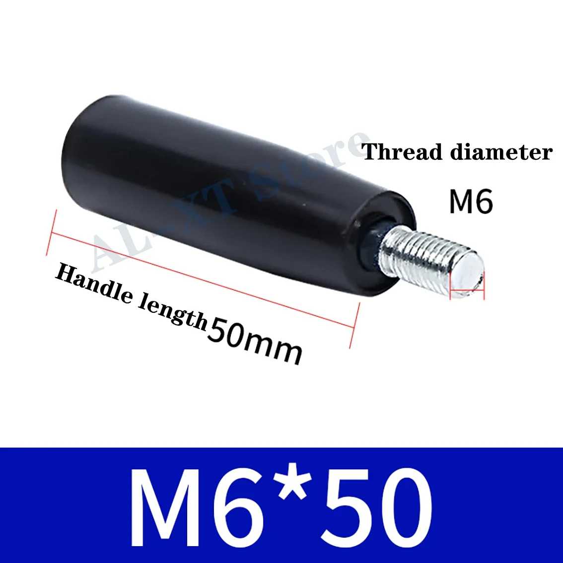 

1-10 шт. M6M8M10M12 бакелитовая вращающаяся ручка съемный стержень фрезерный станок через отверстие резьбовой стержень станок пластиковая ручка