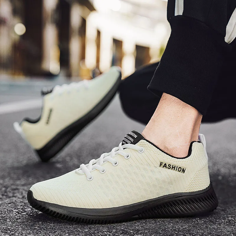 Mens Womens Sports Sneakers Unisex Light Breathable Knit Lovers Athletic Running Walking Gym Shoes
