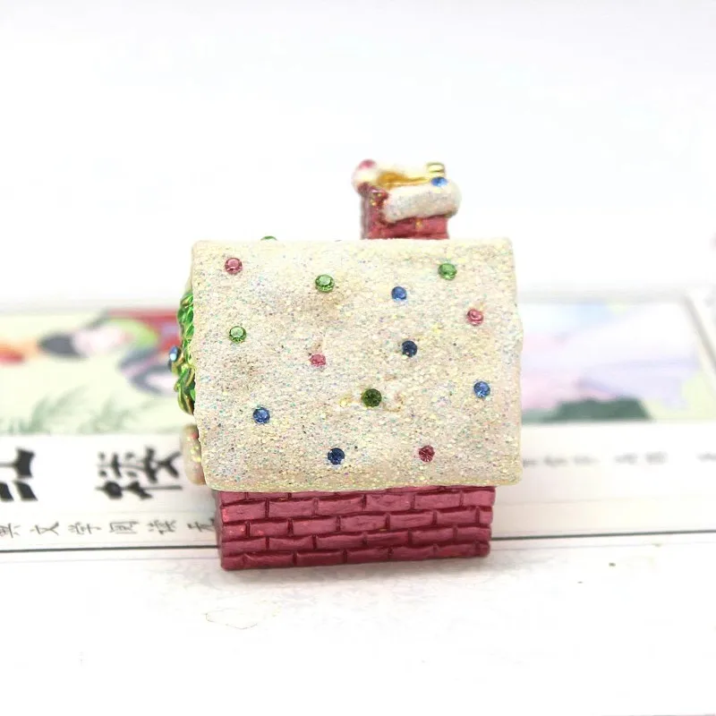 Рождественский Снежный дом статуэтка эмалированные ювелирные изделия