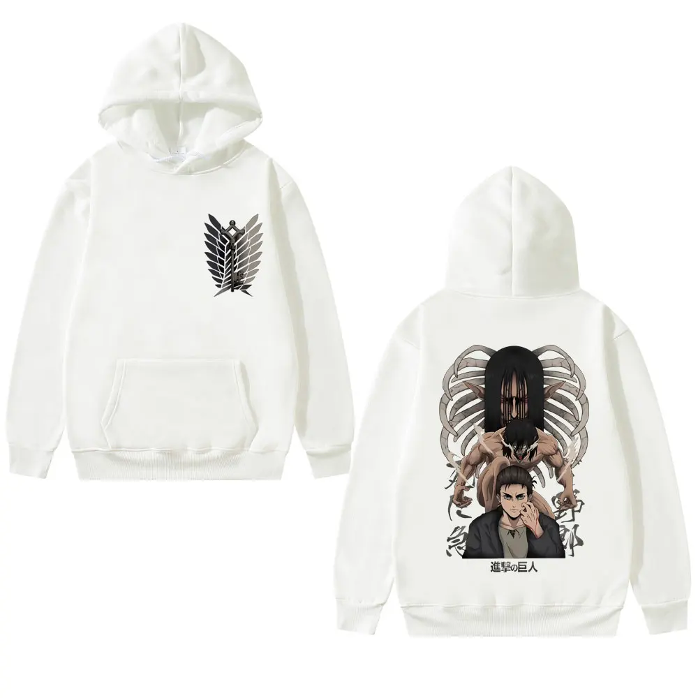 

Толстовка мужская с принтом Эрена джейгера, свитшот с аниме «атака на Титанов», хлопковая повседневная одежда с длинным рукавом, модные худи в стиле кэжуал