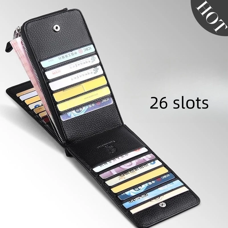 Деловой мужской кошелек WILLIAMPOLO из натуральной кожи модная кредитница с кармашком