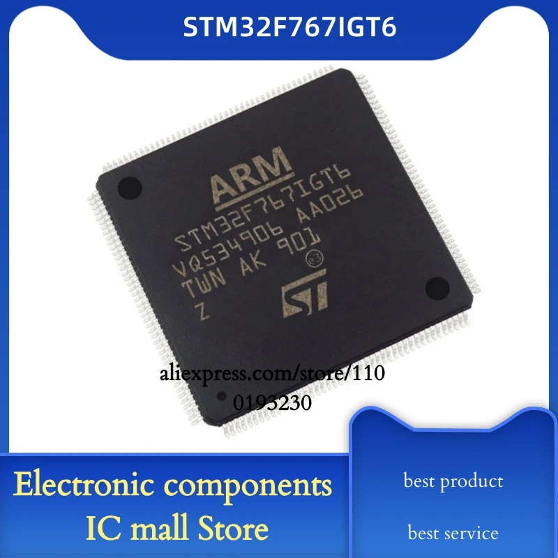 1PCS/LOT STM32F767IGT6 STM32F767 IC MCU 32BIT 1MB FLASH 176LQFP In Stock | Integrated Circuits