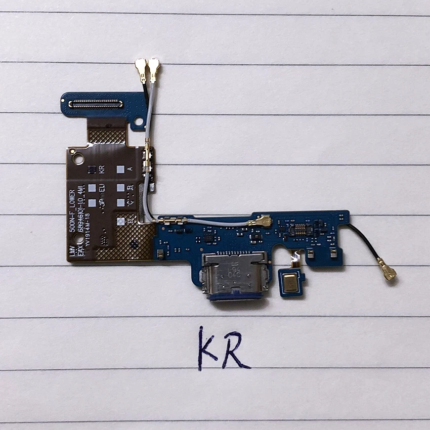 Фото Высокое качество для LG V50 ThinQ Type-C Micro USB порт для зарядки док-станция гибкий кабель запасные части №3