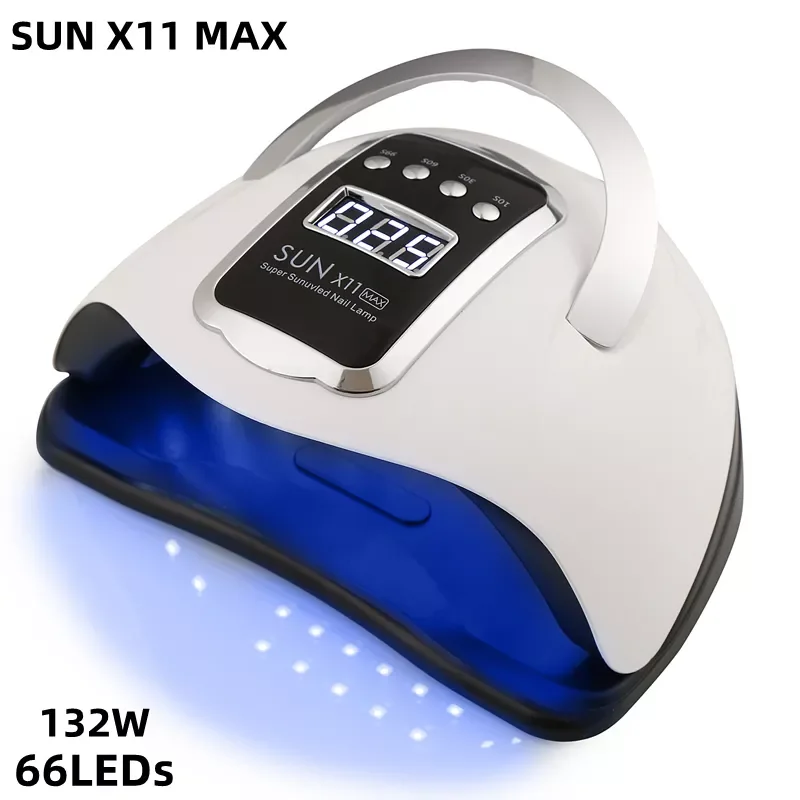 

2022NEW SUN X11MAX Nail Dryer Machine 66 LEDs Lamp Quick-drying Gel Polish UV Lamp Timer Auto Sensor Manicure Pedicure Salon Too