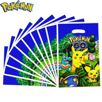 10pcset pokemone pikachu gift bags birthday party supplies baby shower favor decor event gift bag for girls party supplies