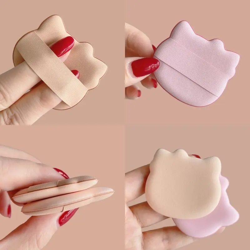 

Kawaii Sanrios Makeup Puff Cute Hellow Kittys Cartoon Soft Wet Dry Liquid Foundation Concealer Makeup Puff Toys for Girls Gift