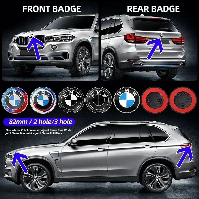 1 шт. 82 мм автомобильный капот передний значок эмблема логотип для BMW E36 E64 E85 E60 F10 F30