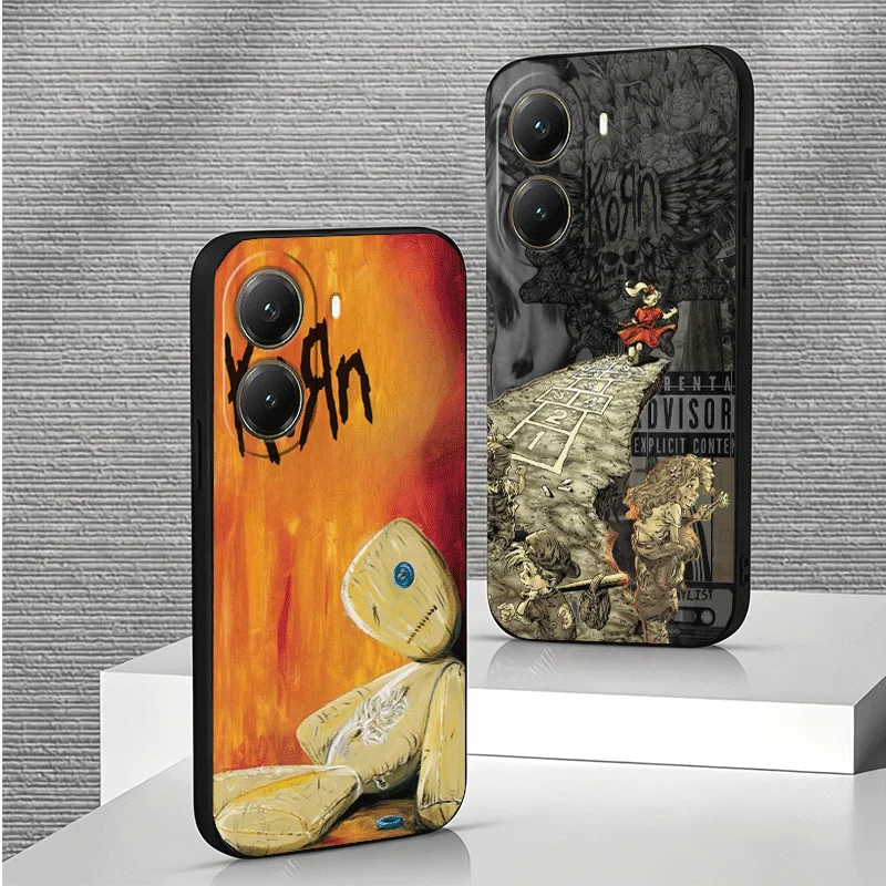 Фото Чехол для телефона K-Korns Rock Band для Xiaomi Poco X7 X8 Pro Max M8 M7 F8 X6 X5 X3 M7 M6 F7 Redmi 15C 15 14C 13C 15T 17T с узором №2