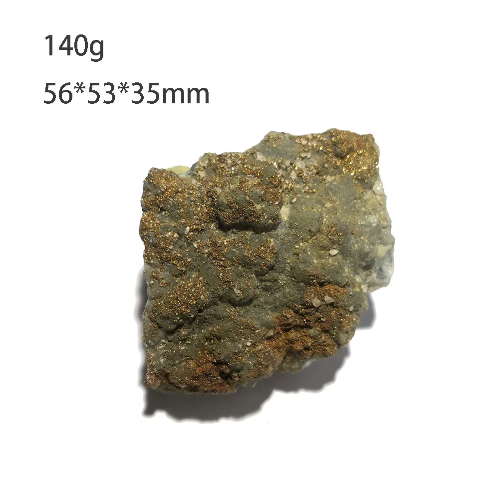 

140g C4-4A Natural Calcite Pyrite Mineral Crystal Specimen From CHINA
