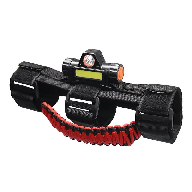 

Grab Handles For UTV Roll Bar Paracord Grab Handles With LED Dome Light Universal ATV UTV Accessories Automotive Grip Handle For