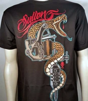 snake tattoo art punk rock t shirt short sleeve 100 cotton casual t shirts loose top size s 3xl