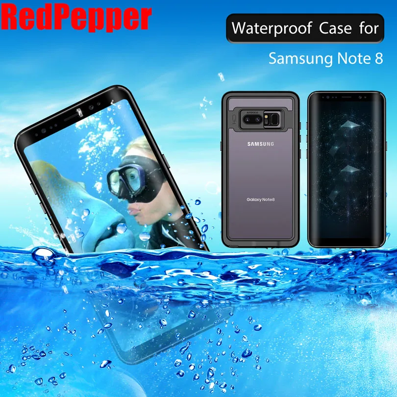 

For Samsung Galaxy Note 8 Note9 Case Original RedPepper Dot Series IP68 Waterproof Diving Underwater PC + TPU Armor Cover SN84