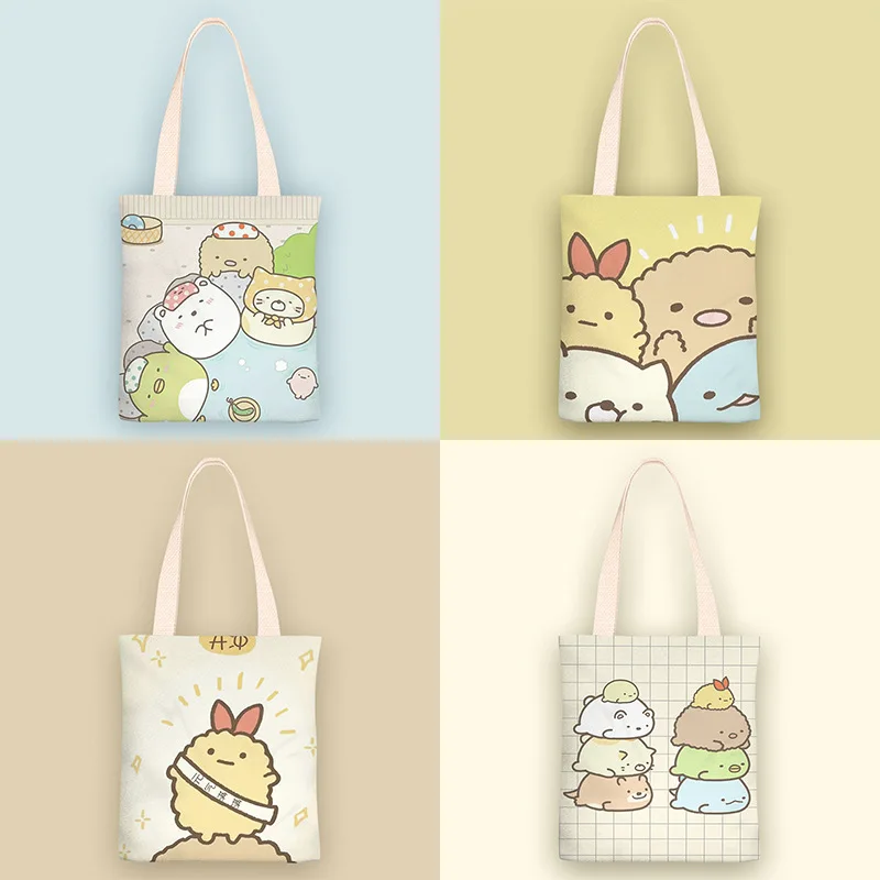 Сумка-тоут Sumikko Gurashi сумки для покупок манги женская сумка на плечо повседневная
