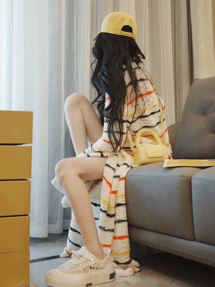 Темпераментный модный комплект больших размеров вязаный женский в красную