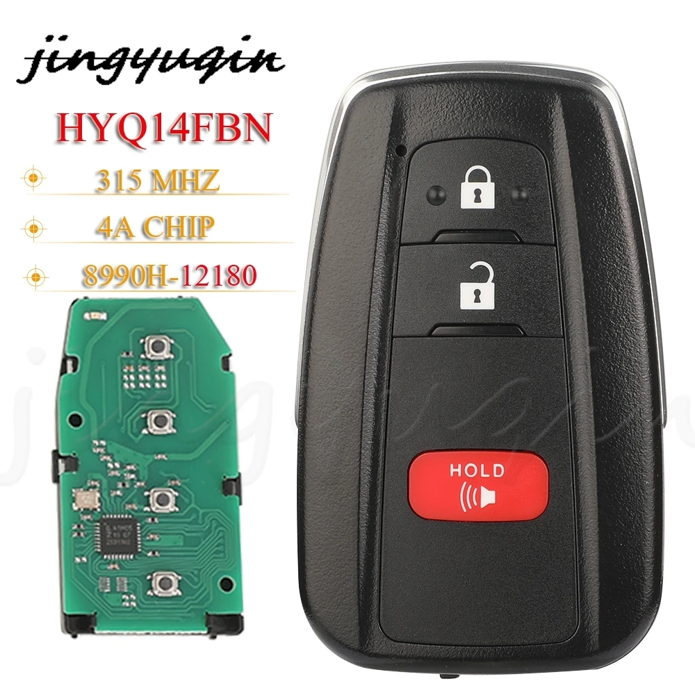 Jingyuqin 3BTN Дистанционный Автомобильный Ключ Для Toyota Corolla 2019-2022 Обходной С Чипом 4A