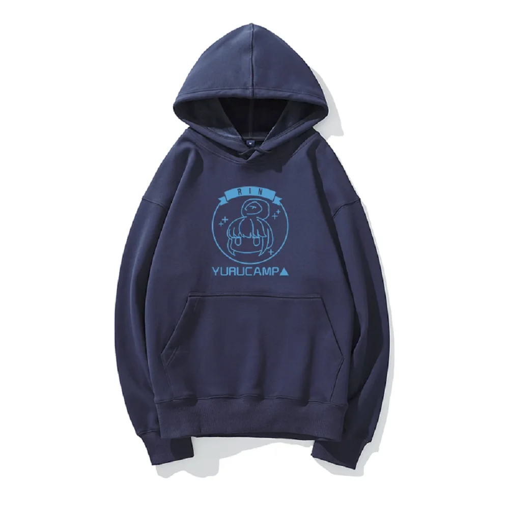 

Unisex Anime Cos Yuru Laid-Back Camp Shima Rin Kagamihara Nadeshiko Cotton Casual Pullover Hoodie