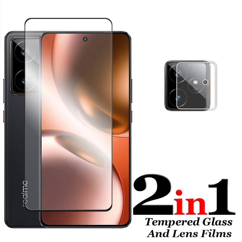 Фото Защитная пленка для экрана Realme GT7, полное стекло для Realme GT 7 7T, закаленное стекло для Realme GT 7 7T, пленка для объектива камеры №3