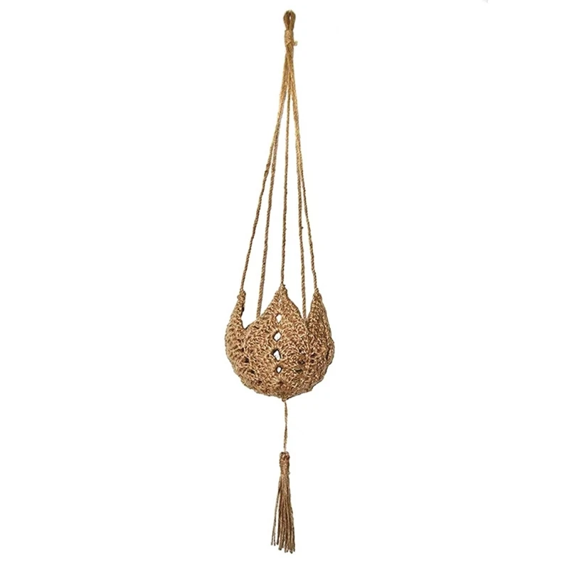 

Woven Cotton Rope Plant Hanger Indoor Hanging Planters Handmade Hanging Plant Holder Flower Pot Holder Decor