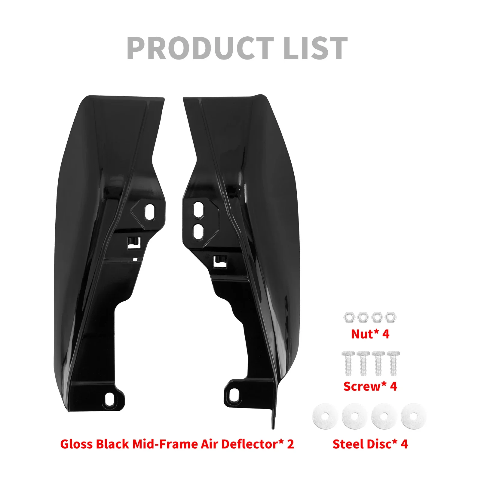 

Воздушный дефлектор средней рамы мотоцикла, теплозащитный экран для Harley Touring Road King Electra Street Glide Road Glide Ultra 2001-Up