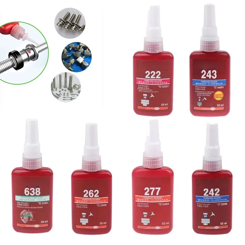 

50ml 262 Screw Adhesive Anti-loose Anti-slip Sealing Thread Locking Agent Caulk Sealers Metal Screw Glue