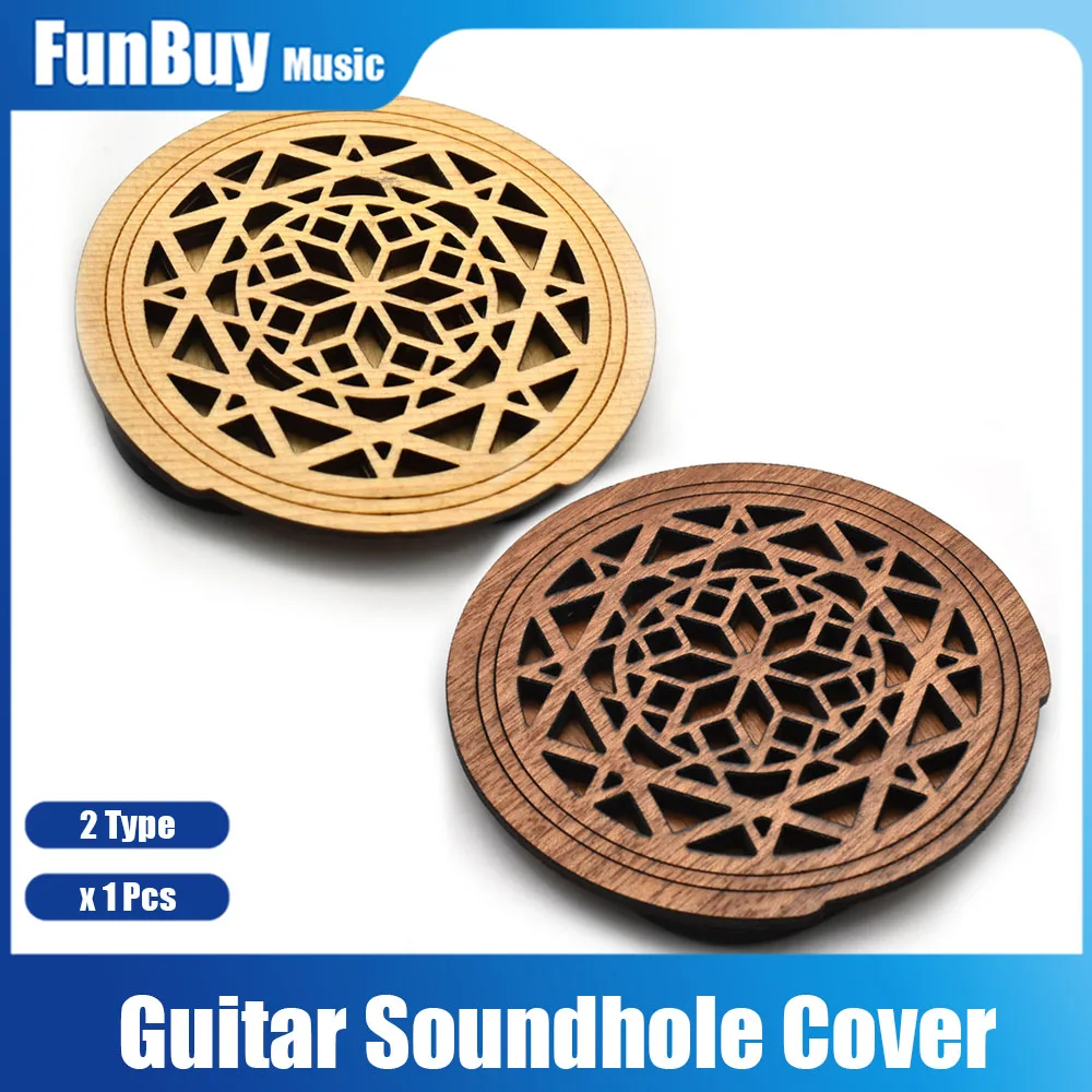 

1 шт., деревянная крышка для звукового отверстия для гитары