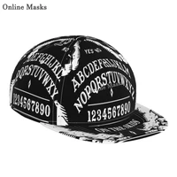 gothic skull snapback hat hip hop baseball cap flat bill brim adjustable trucker hat for men women visor hat unisex