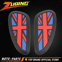 new motorcycle cafe racer gas fuel tank rubber sticker protector sheath knee tank pad grip decal the union jack logo