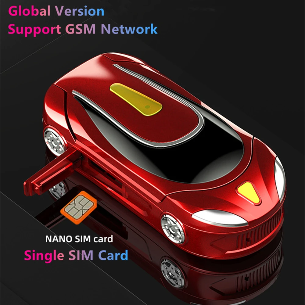 SERVO маленькая флип-карта в форме автомобиля разблокированная Bluetooth циферблат