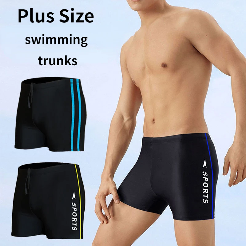 

Мужские шорты-боксеры больших размеров, плавки для плавания, 1 шт., Быстросохнущий купальник горячей весны, мужской купальник