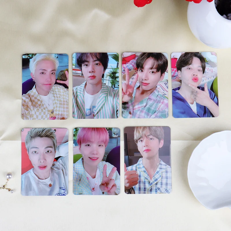 

7pcs/set KPOP Bangtan Boys MERCH BOX6 PhotoCard Smallcard LOMOcard New Korea Group Thank You Card K-POP JK V JIN SUGA RM JIMIN