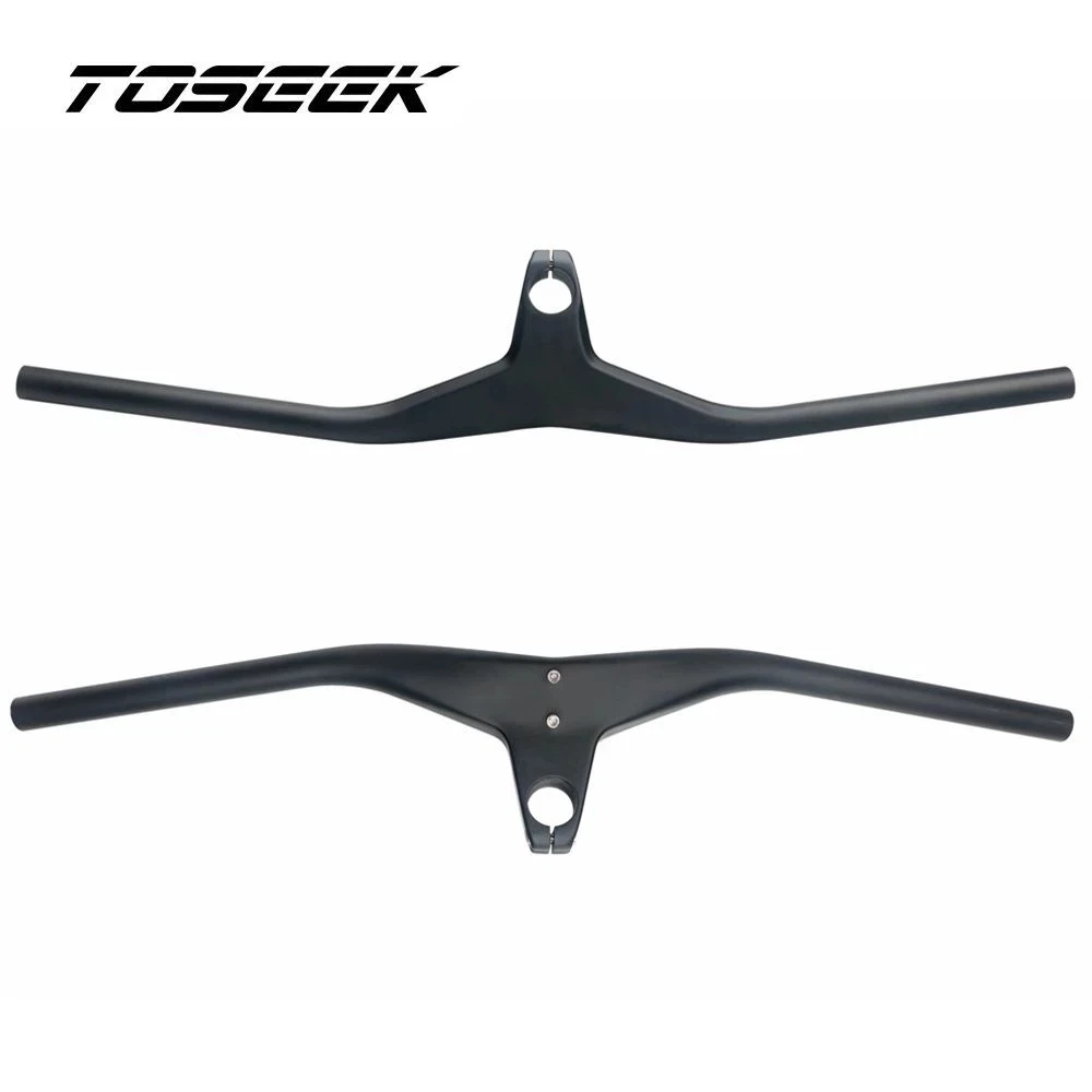 

Black Matt Carbon Fibre Bike MTB Integrated Handlebars and Stem -17 Degrees For Mountain Handlebar Bicycle Parts