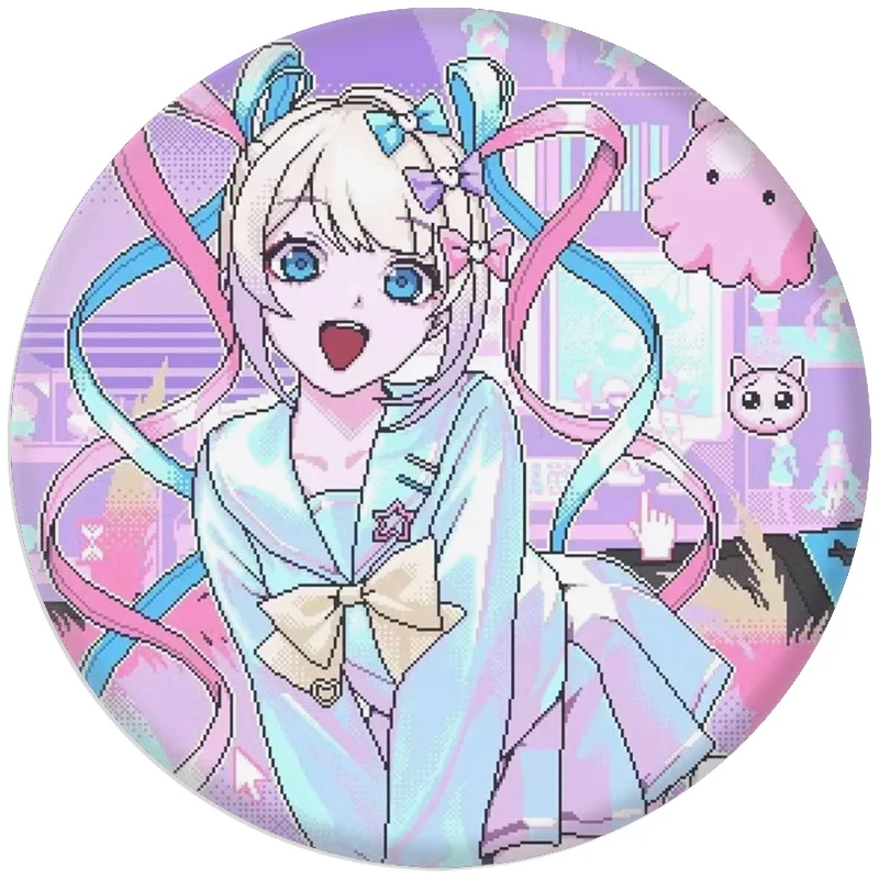 Аниме Needy Girl Overdose Pin милый персонаж мультфильм брошь значок для рюкзака