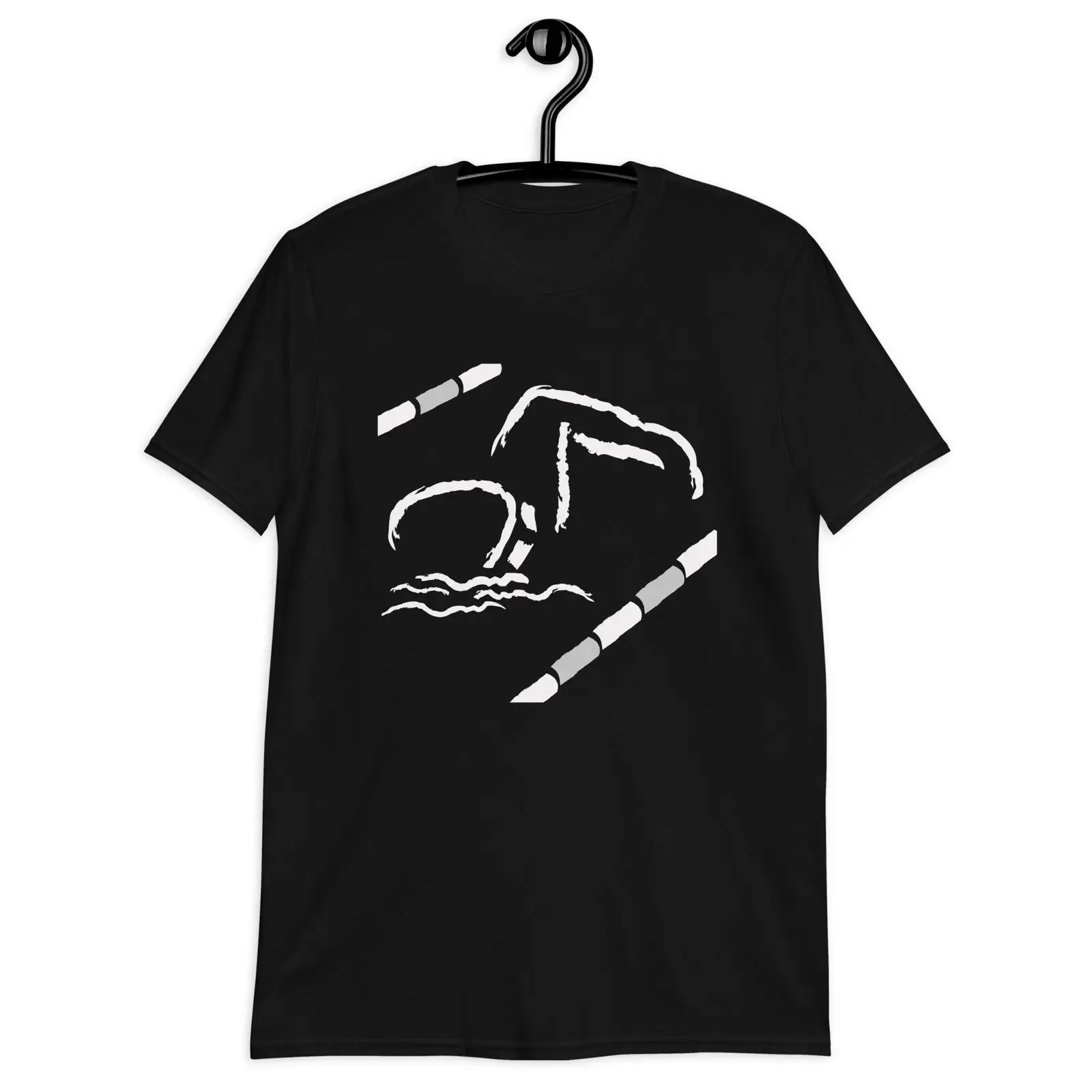 Плавательная футболка с коротким рукавом унисекс