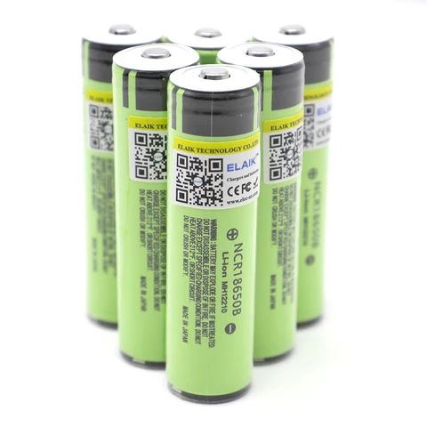 2-20 шт. ELAIK Sch Dua Original 18650 NCR18650B 3400 мАч Wiederaufladbare литий-ионный аккумулятор с печатной платой 3,7 В аккумулятор
