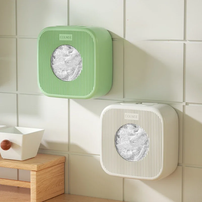 

Пластиковая Круглая Коробка для хранения, пищевая пленка, настенная организация, защита от пыли, пищевая крышка, семейная коробка для хранения, круглая