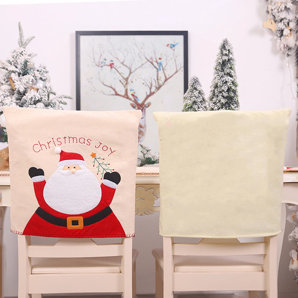 

Чехлы на стулья с надписью "Merry Christmas", украшения для дома на новый год, праздничное украшение