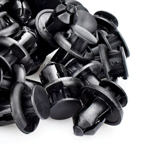 50pcs Car Nylon Rivet Fastener Bumper Clip Retainer Screw Fender For Honda Civic Fit Odyssey Vanguard