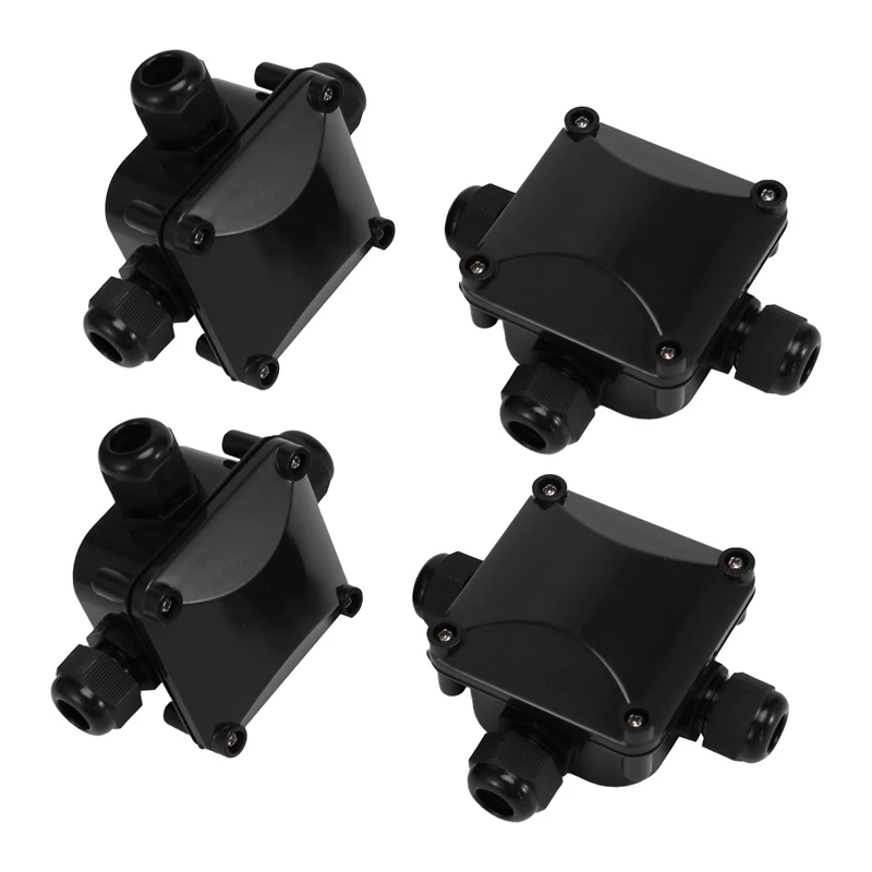

8Pcs Junction Boxes IP68 3-Way Cable Connectors Ø 5.5Mm-10.5Mm External Outdoor Electrical Cable Junction Box