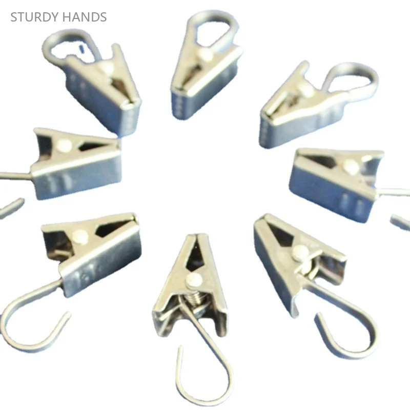 50 шт. зажимы для штор из нержавеющей стали