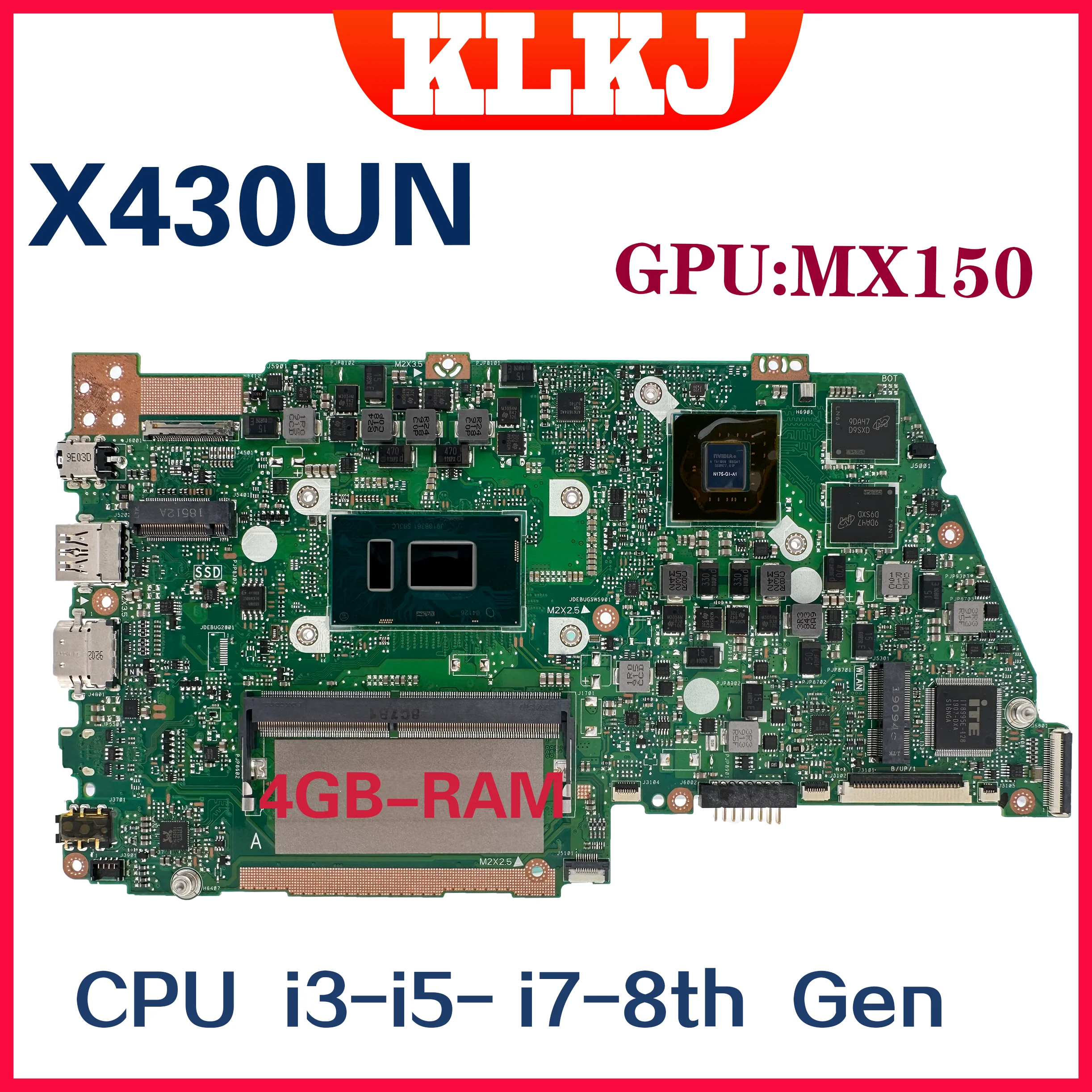 Материнская плата Dinzi X430UN для ноутбука ASUS VivoBook S4300U A430U X430U X430UA