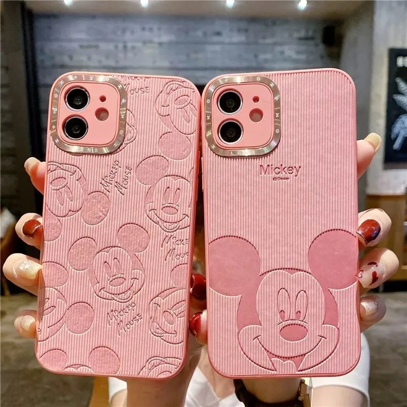 popular new disney mickey phone cases for iphone 13 12 11 pro max mini xr xs max 8 x 7 se 2022 silicone all inclusive free global shipping