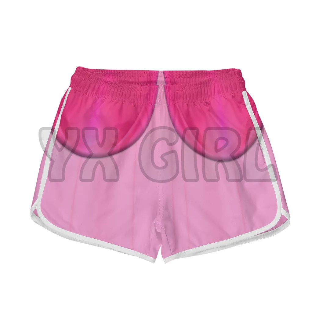 PRINCESS PEACH CUSTOM  3D All Over Printed Shorts Quick Drying Beach Shorts Summer Beach Swim Trunks