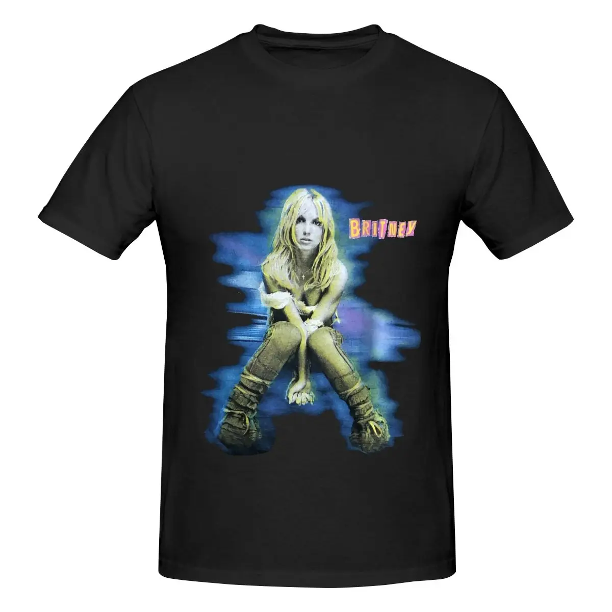 

Vtg Britney The Britney Tour Sz Men Vintage Washed Short Sleeve T-shirt Harajuku Sweatshirts Tops Tees